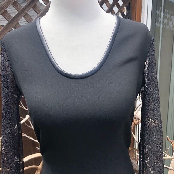 Robert Rodriguez Lace Sleeves Scoop Neck Mini LBD - Picture 6 of 11
